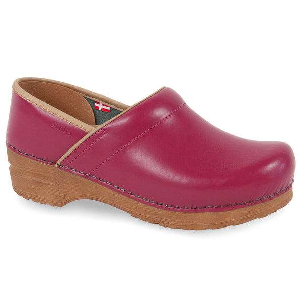sanita Pro. PU Women's Clog in Raspberry