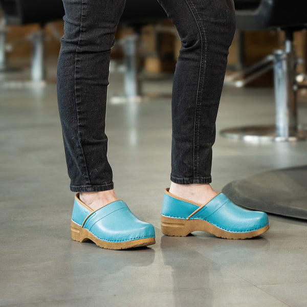 Sanita Pro. PU Women's Clog In Teal