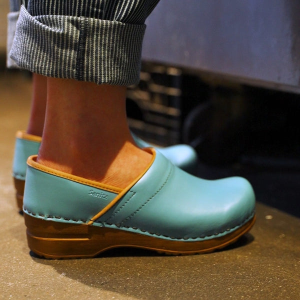 Sanita Pro. PU Women's Clog In Teal