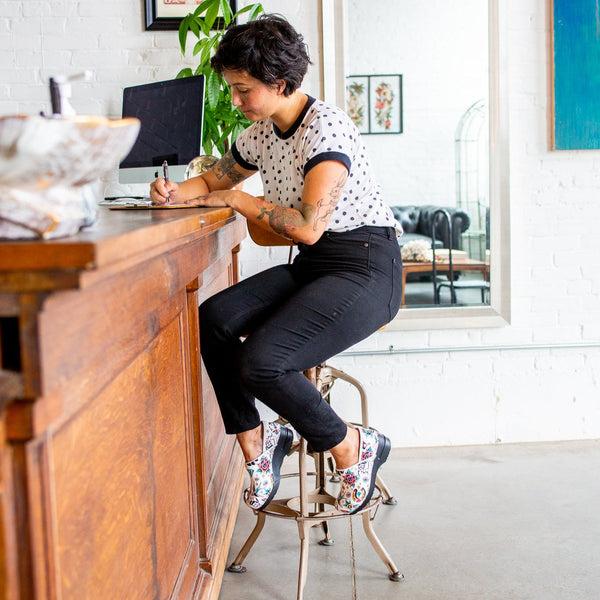 Sanita Rockabilly Women's Clog In White