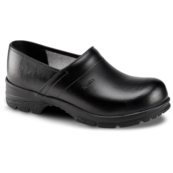 sanita San Wood Unisex Clog in Black
