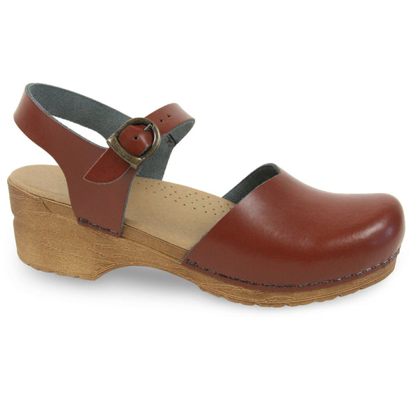 sanita Sansi Women's Sandal in Chestnut