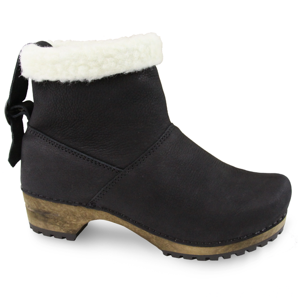 sanita Silkan Women's Wood Boot in Black
