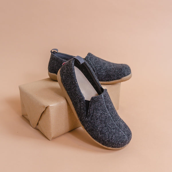 Sanita Skagen Unisex Slipper In Charcoal