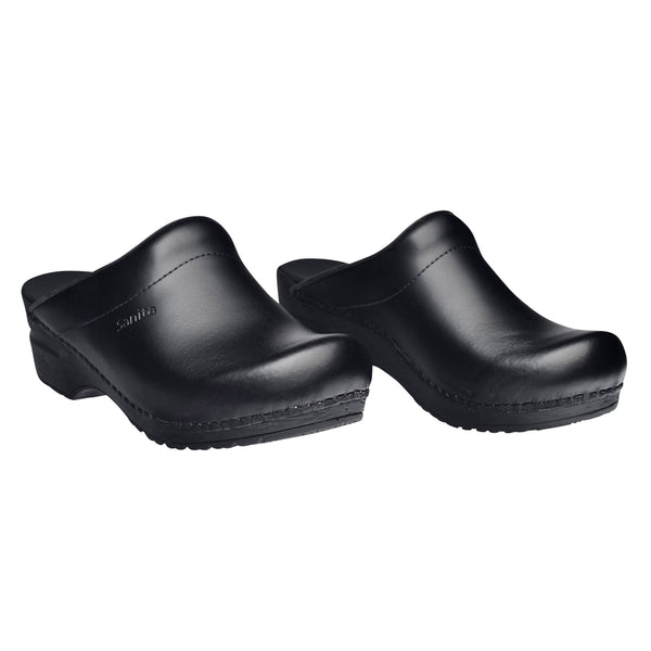 Sanita Sonja PU Women's Clog In Black