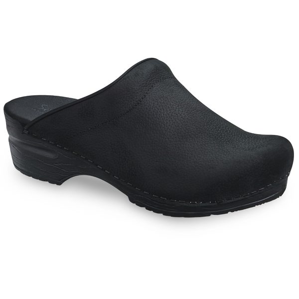 sanita Sonja Textured Oil Women's Clog in Black
