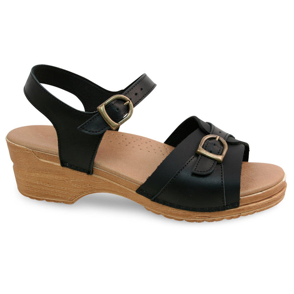 sanita Sorrento Women's Sandal in Black