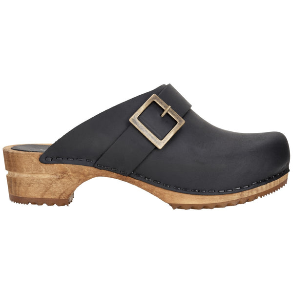 Sanita Urban Women's Wood Clog In Black