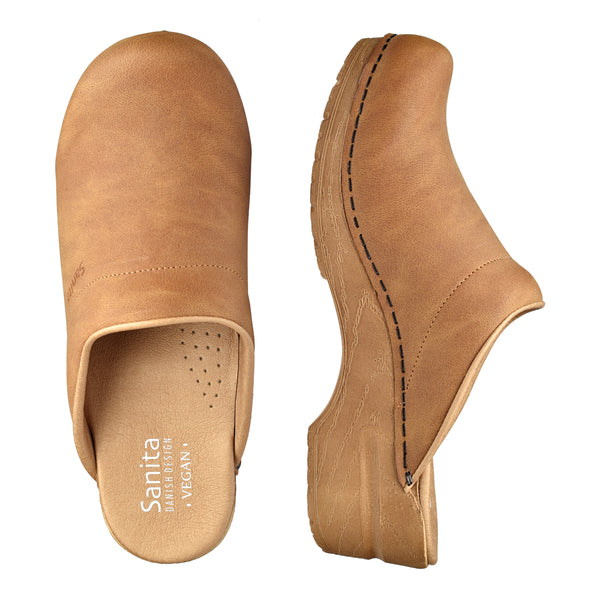 Sanita Vegan Ellis Women's Clog In Cognac