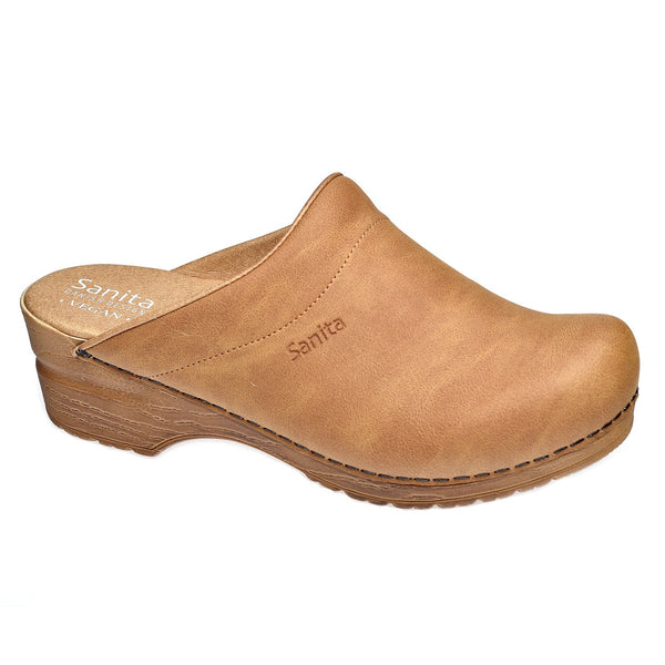 sanita Vegan Ellis Women's Clog in Cognac