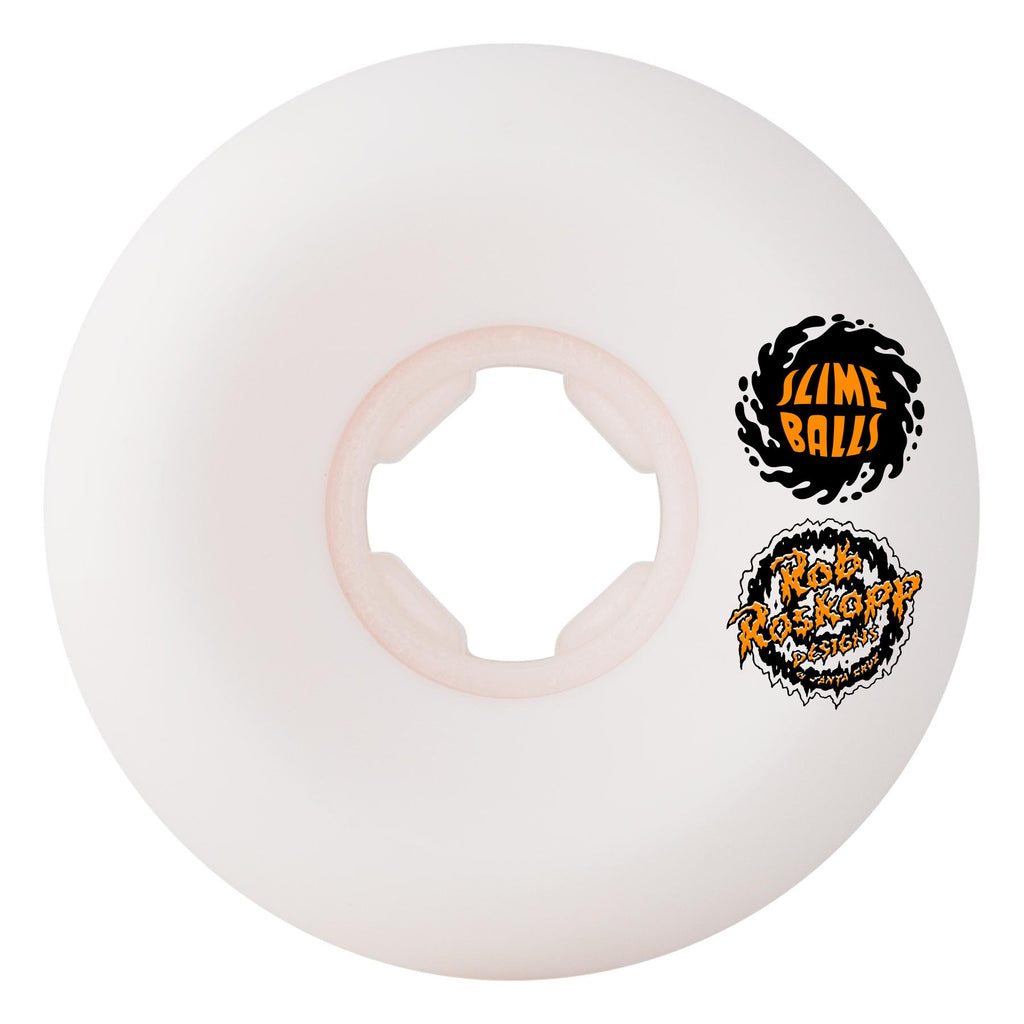 Santa Cruz Skateboards 54mm Roskopp Face Two Reissue 95a Hardline Slime Balls Skateboard Wheels