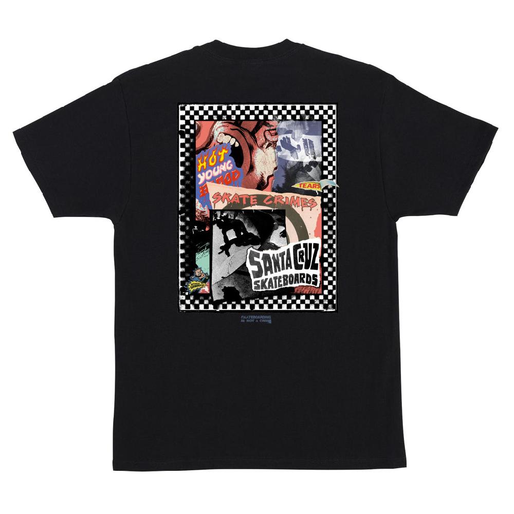 Santa Cruz Skateboards Ad Collage Mens Santa Cruz T-Shirt