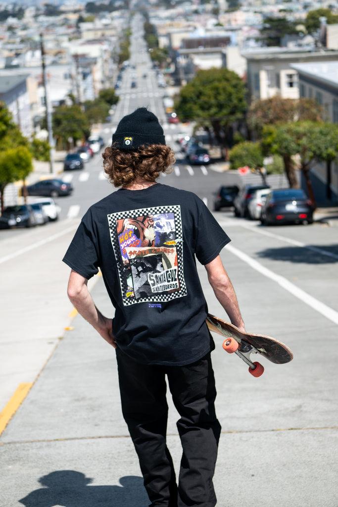Santa Cruz Skateboards Ad Collage Mens Santa Cruz T-Shirt