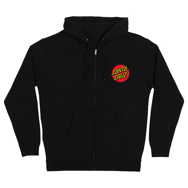 santa cruz skateboards Classic Dot Mens Santa Cruz Zip Hoodie