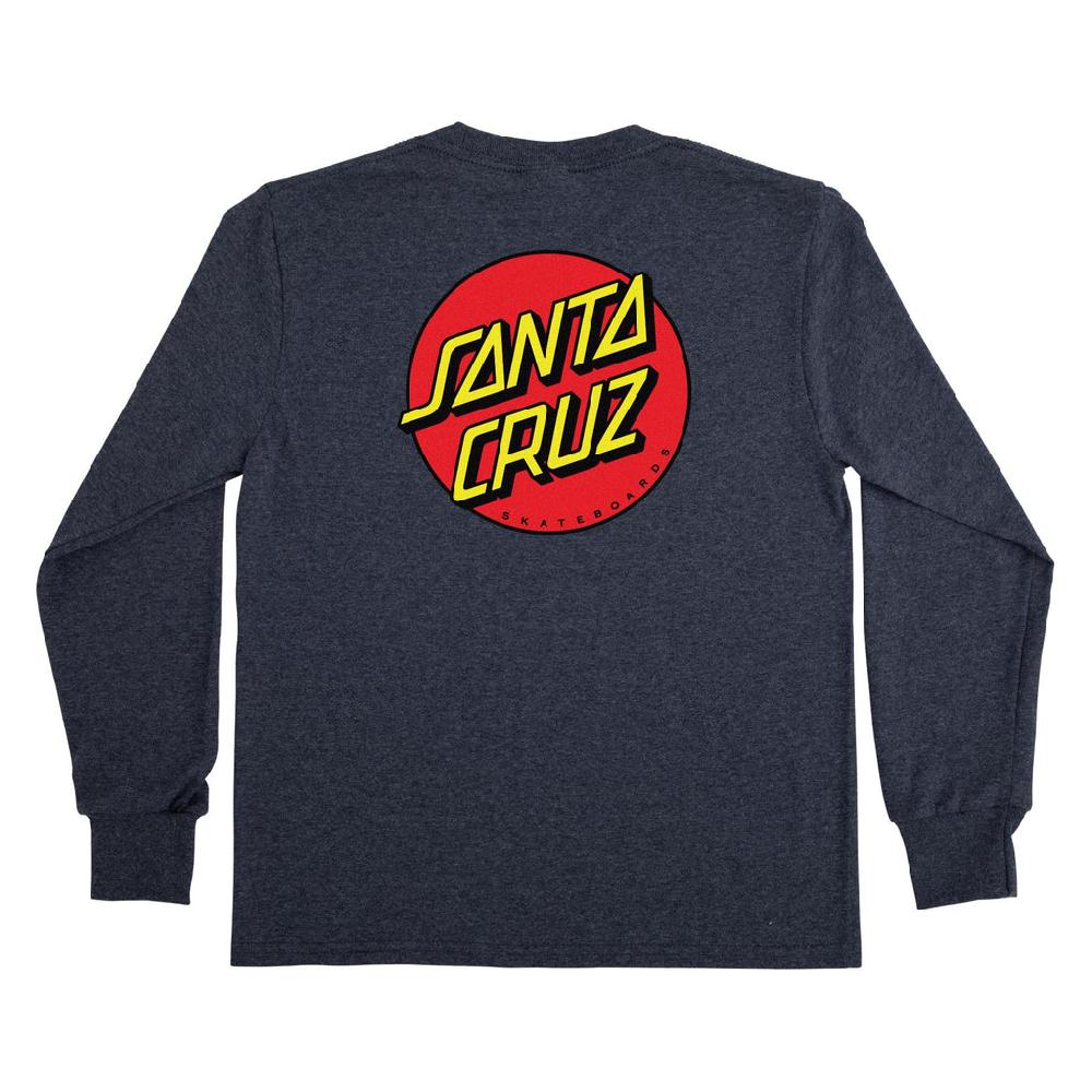 Santa Cruz Skateboards Classic Dot Santa Cruz Youth Longsleeve T-Shirt