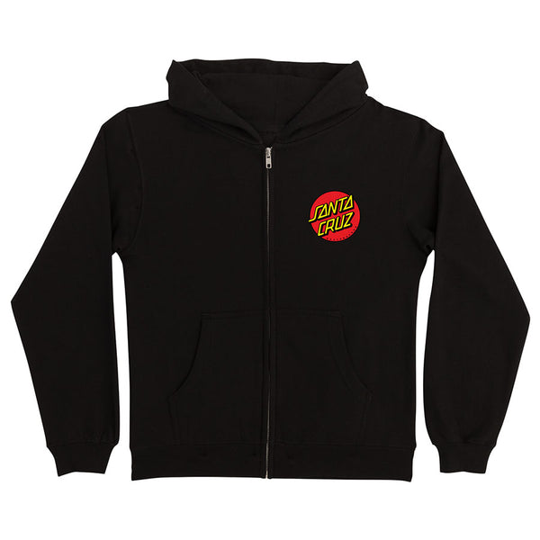 santa cruz skateboards Classic Dot Santa Cruz Youth Zip Hoodie