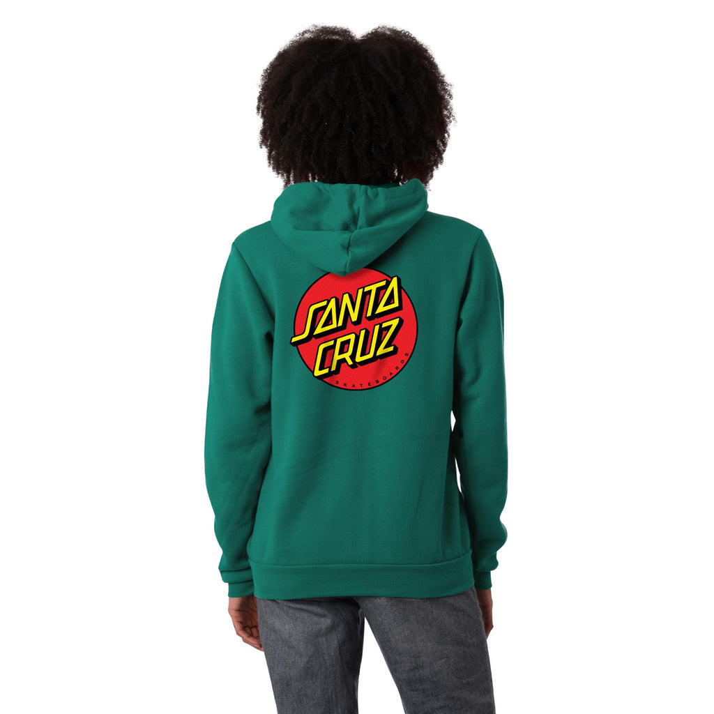 Santa Cruz Skateboards Classic Dot Womens Santa Cruz Zip Hoodie