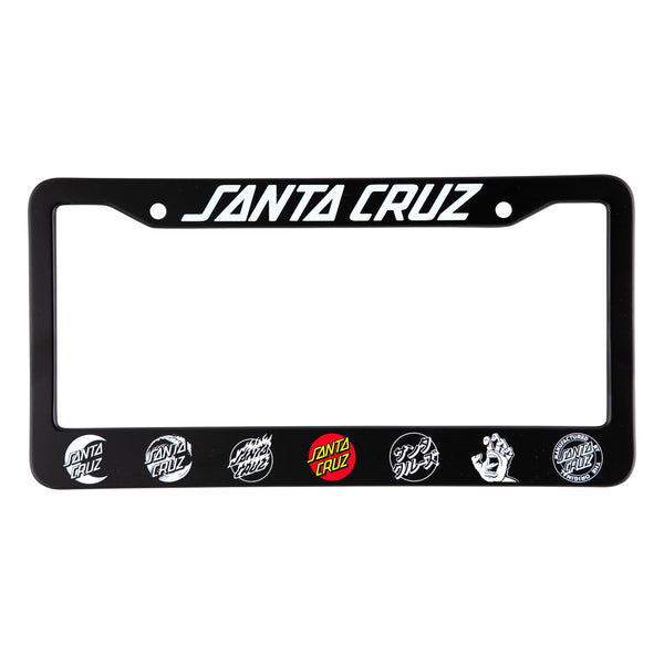 santa cruz skateboards Classic Logos Santa Cruz License Plate Frame