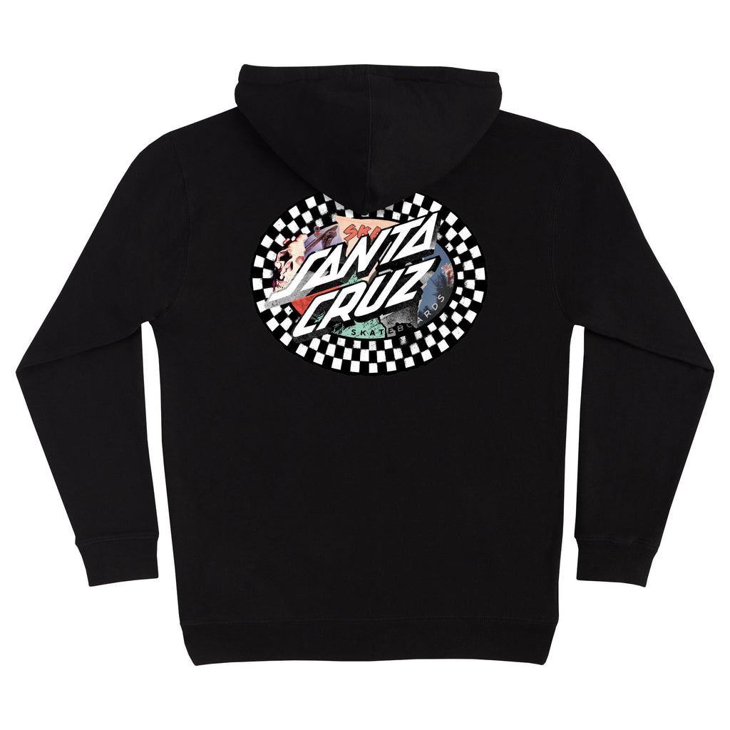 Santa Cruz Skateboards Collage Oval Dot Mens Santa Cruz Hoodie