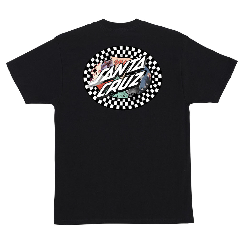 Santa Cruz Skateboards Collage Oval Dot Mens Santa Cruz T-Shirt