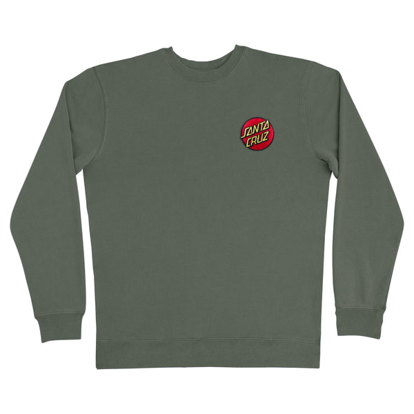 santa cruz skateboards Cruz Embroidered Mens Santa Cruz Crew Neck Sweatshirt