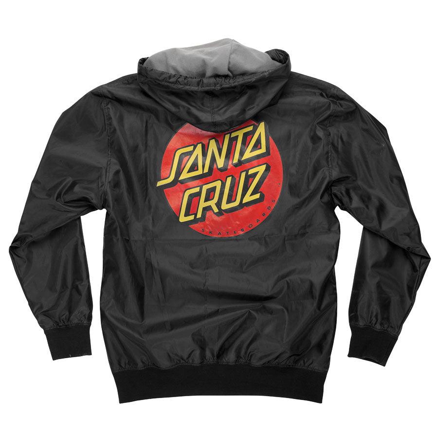 Santa Cruz Skateboards Dot Mens Santa Cruz Hooded Windbreaker