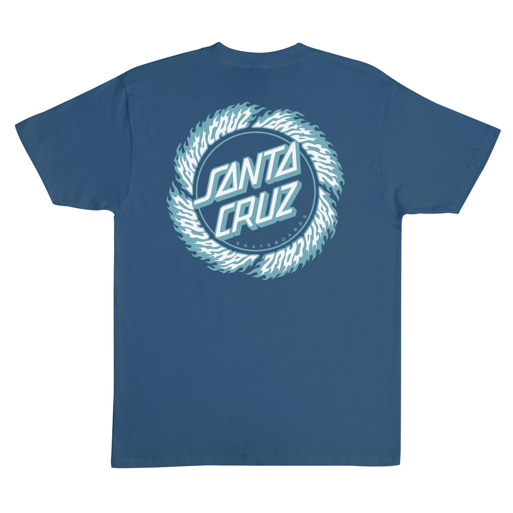 Santa Cruz Skateboards Flame Ringed Dot Mens Santa Cruz T-Shirt