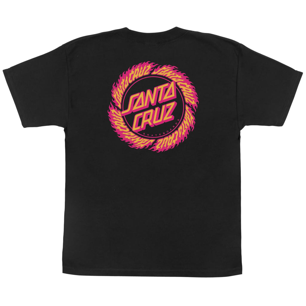 Santa Cruz Skateboards Flame Ringed Dot Youth Santa Cruz T-Shirt