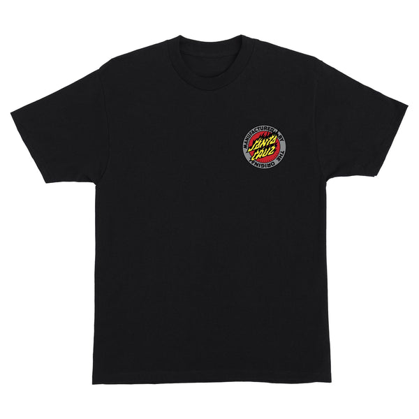 santa cruz skateboards Flamed MFG Dot Mens Santa Cruz T-Shirt