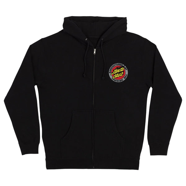santa cruz skateboards Flamed MFG Dot Mens Santa Cruz Zip Hoodie