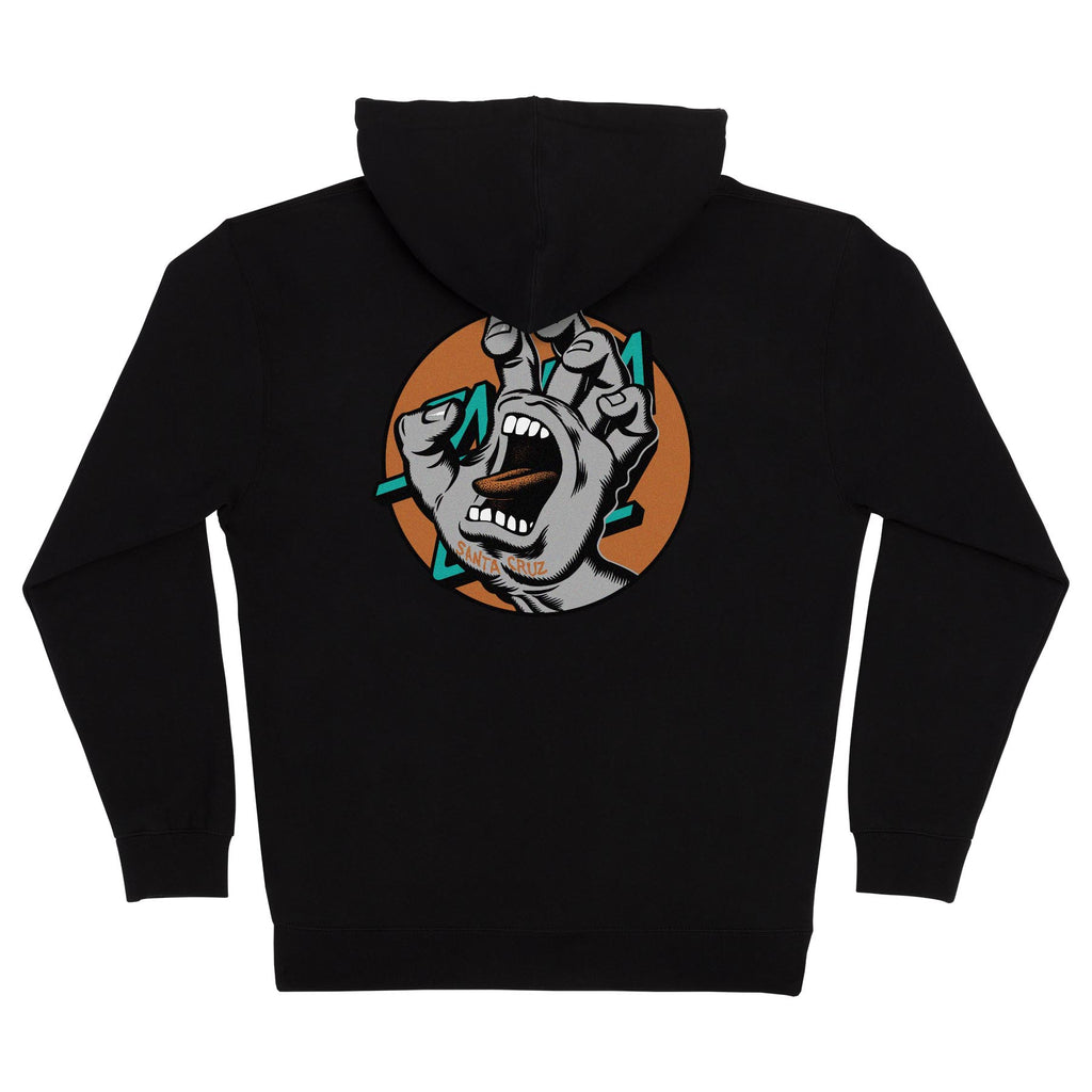 Santa Cruz Skateboards Hand Dot Mens Santa Cruz Zip Hoodie