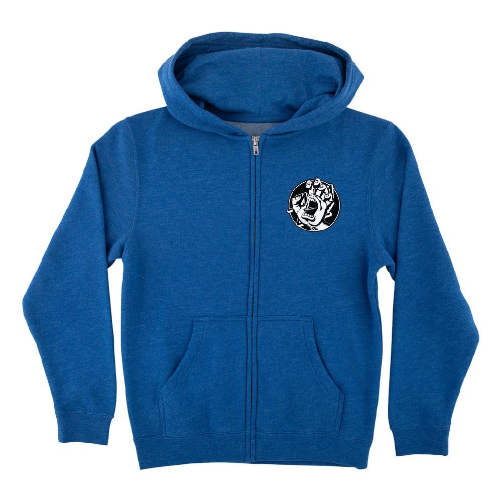 Santa Cruz Skateboards Hand Dot Santa Cruz Youth Zip Hoodie