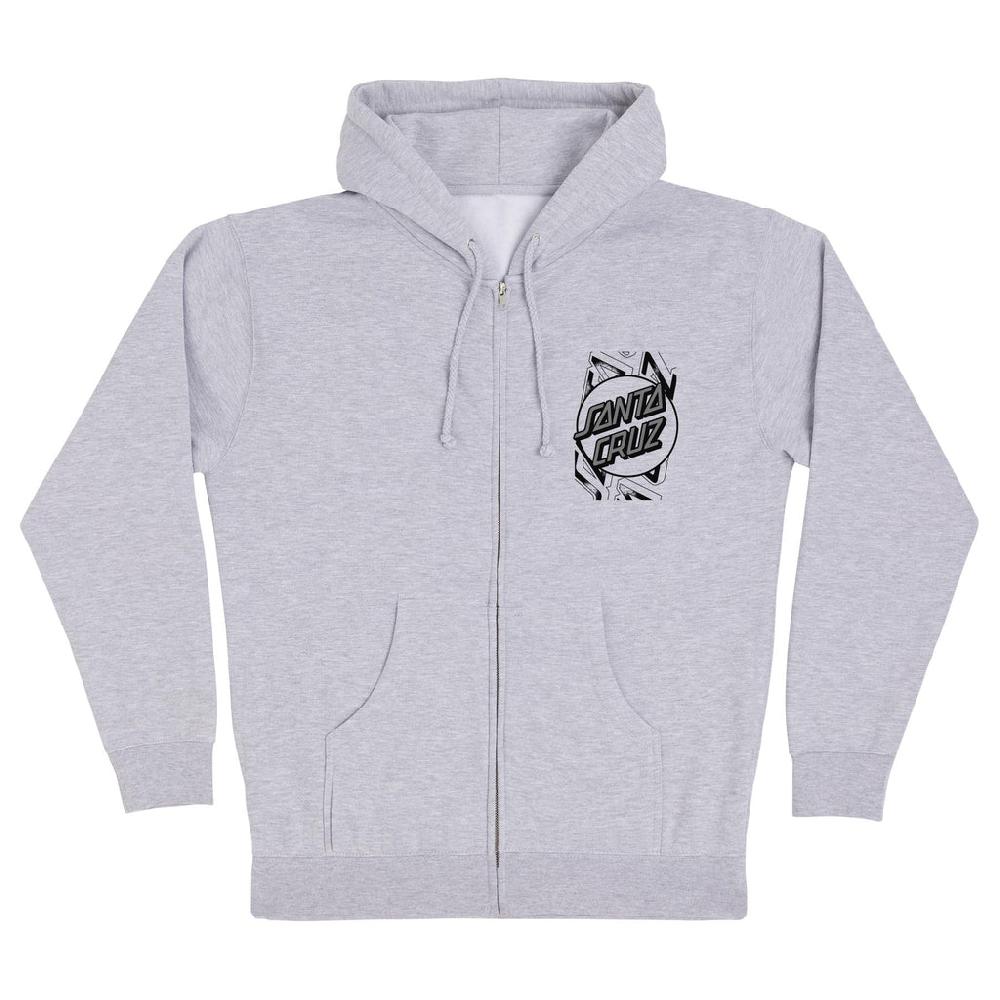 Santa Cruz Skateboards Intersect Mens Santa Cruz Zip Hoodie