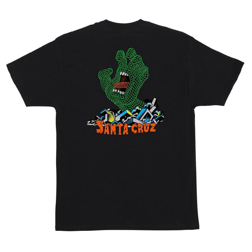 Santa Cruz Skateboards Kendall Grid Hand Mens Santa Cruz T-Shirt