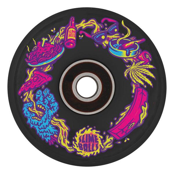 santa cruz skateboards Limited Edition 60mm Light Ups Neon Vomit 78a Slime Balls Skateboard Wheels santa cruz skateboards Limited Edition 60mm Light Ups Neon Vomit 78a Slime Balls Skateboard Wheels