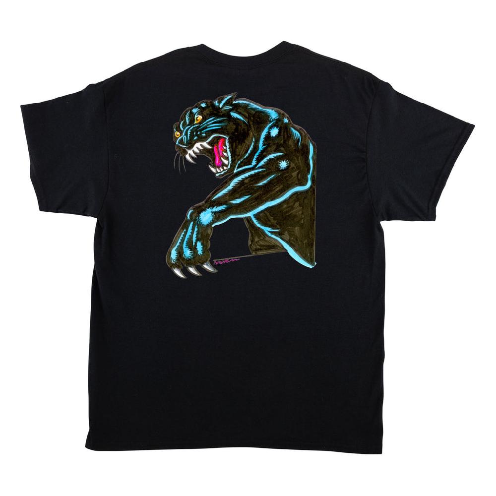 Santa Cruz Skateboards Natas Sketch Panther Mens Santa Cruz T-Shirt