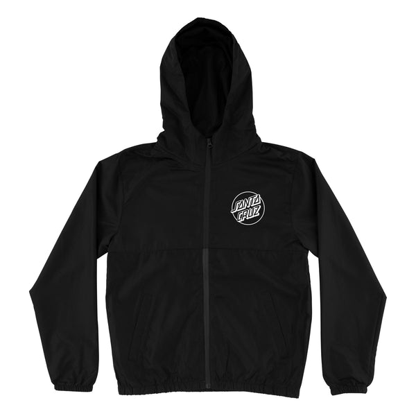 santa cruz skateboards Opus Dot Santa Cruz Youth Hooded Windbreaker Jacket