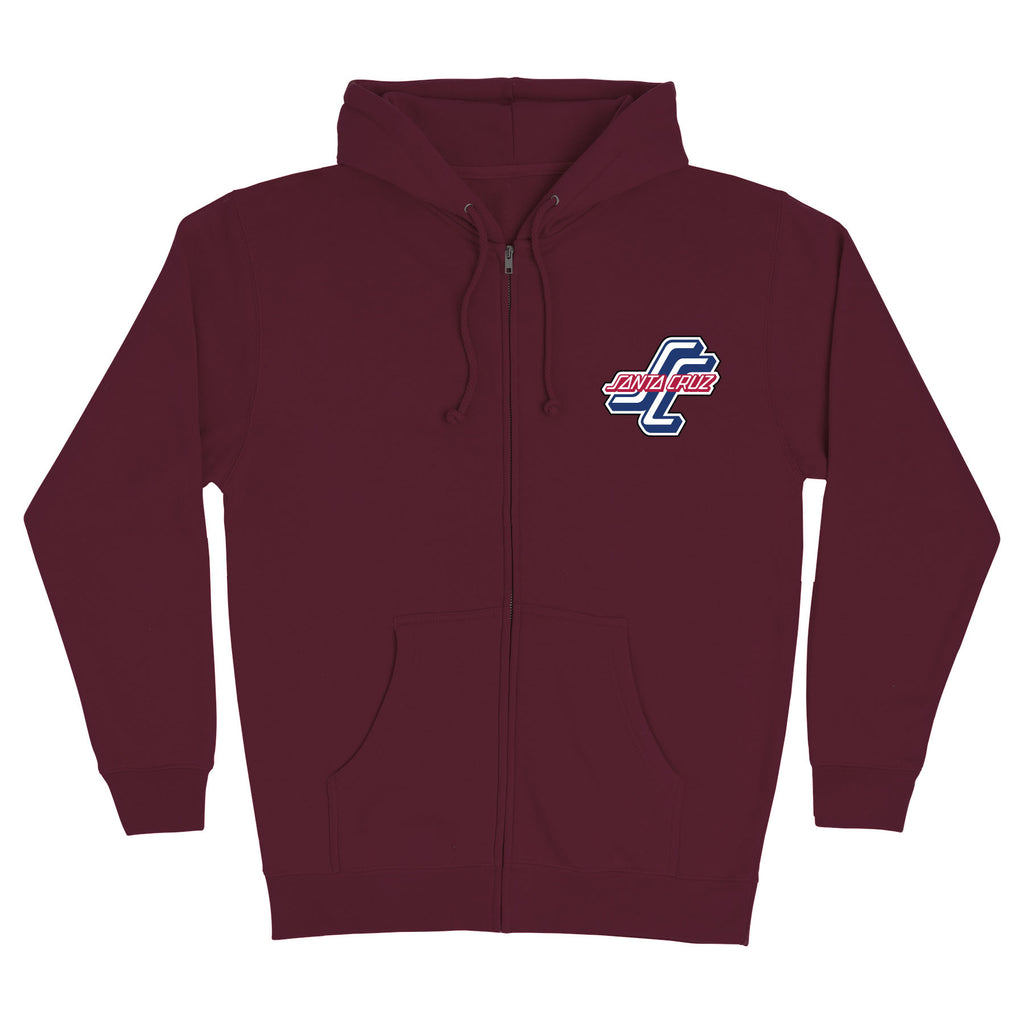 Santa Cruz Skateboards Outer OGSC Mens Santa Cruz Zip Hoodie