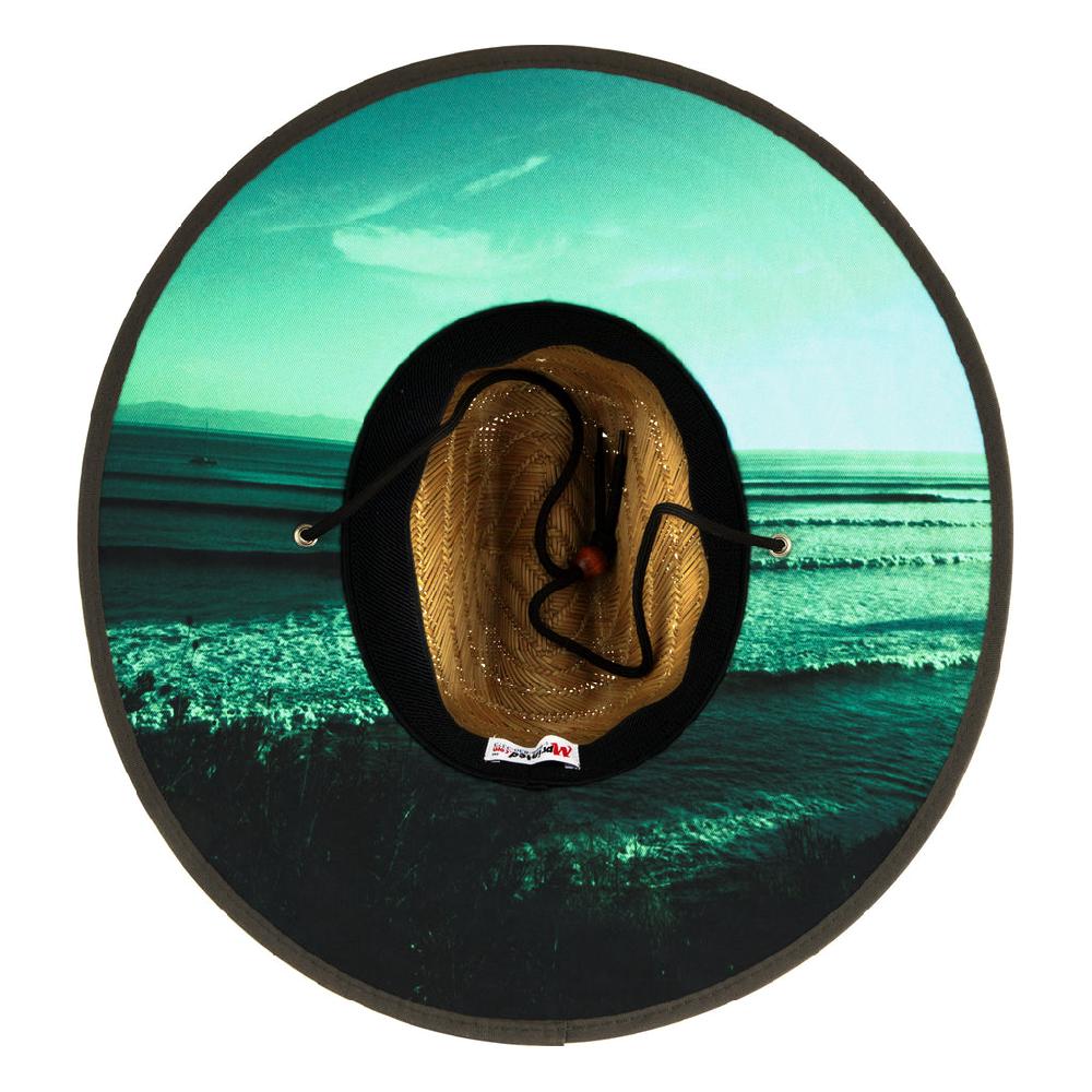 Santa Cruz Skateboards Ringed Homebreak Santa Cruz Straw Sun Hat