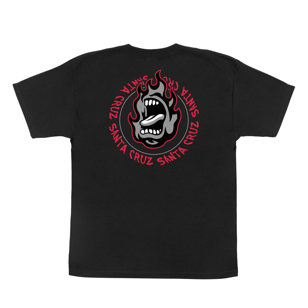 Santa Cruz Skateboards Ringed Screaming Flame Youth Santa Cruz T-Shirt