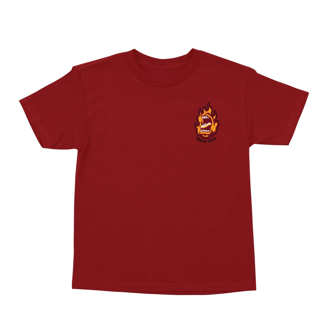 Santa Cruz Skateboards Ringed Screaming Flame Youth Santa Cruz T-Shirt