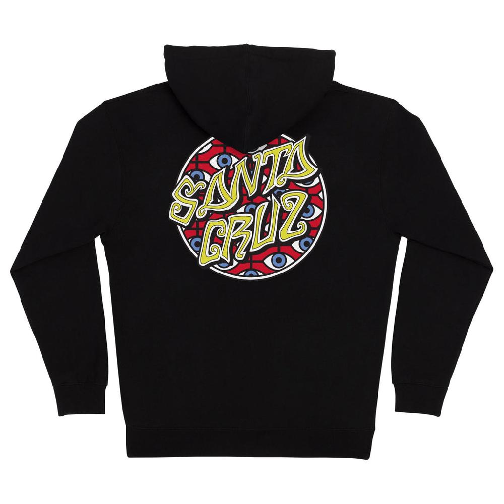 Santa Cruz Skateboards Salba Eyes Mens Santa Cruz Zip Hoodie