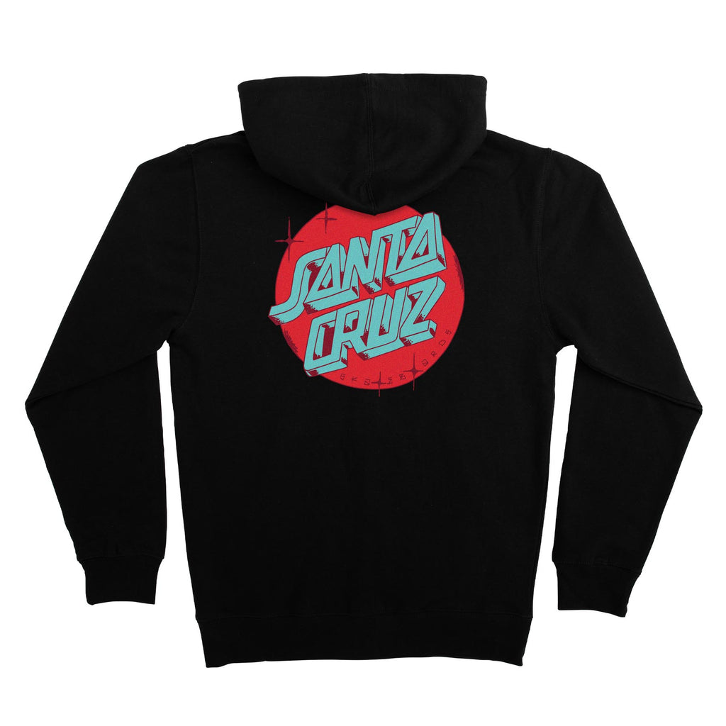 Santa Cruz Skateboards Scrawl Dot Womens Santa Cruz Zip Hoodie