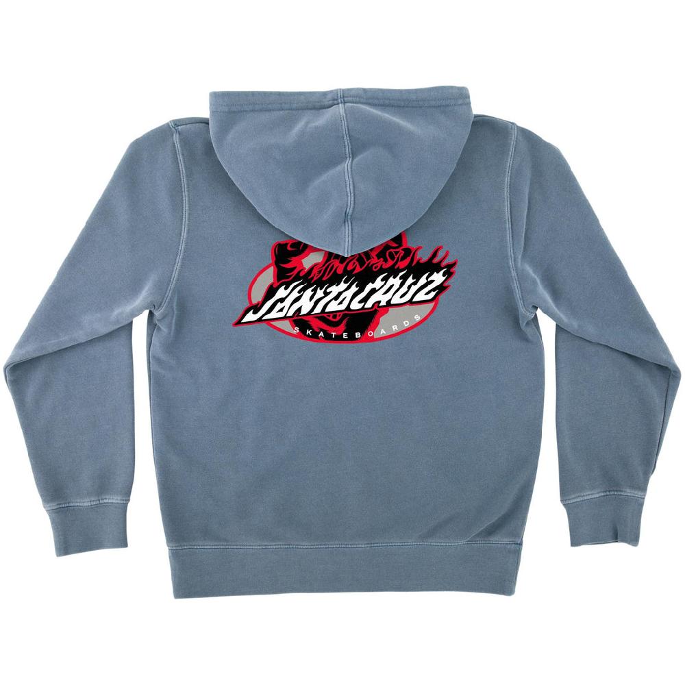 Santa Cruz Skateboards Screaming Fire Oval Santa Cruz Youth Hoodie