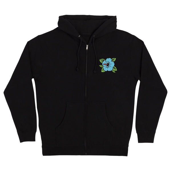santa cruz skateboards Screaming Hibiscus Dot Mens Santa Cruz Zip Hoodie