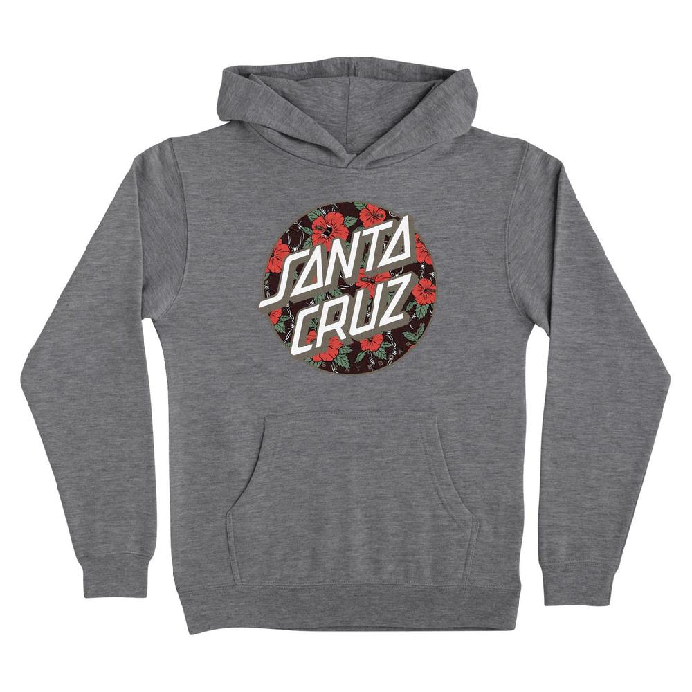 Santa Cruz Skateboards Screaming Hibiscus Dot Youth Santa Cruz Hoodie