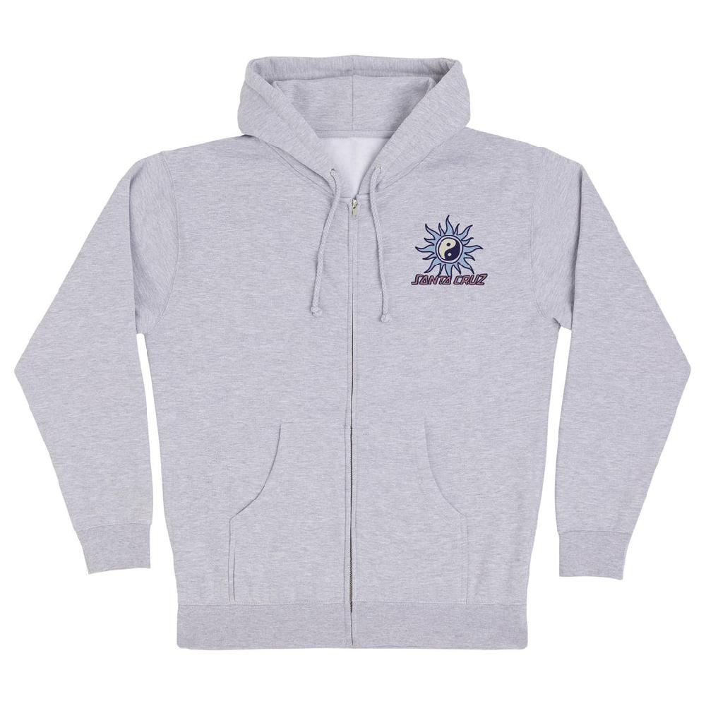 Santa Cruz Skateboards Sol Spiral Mens Santa Cruz Zip Hoodie