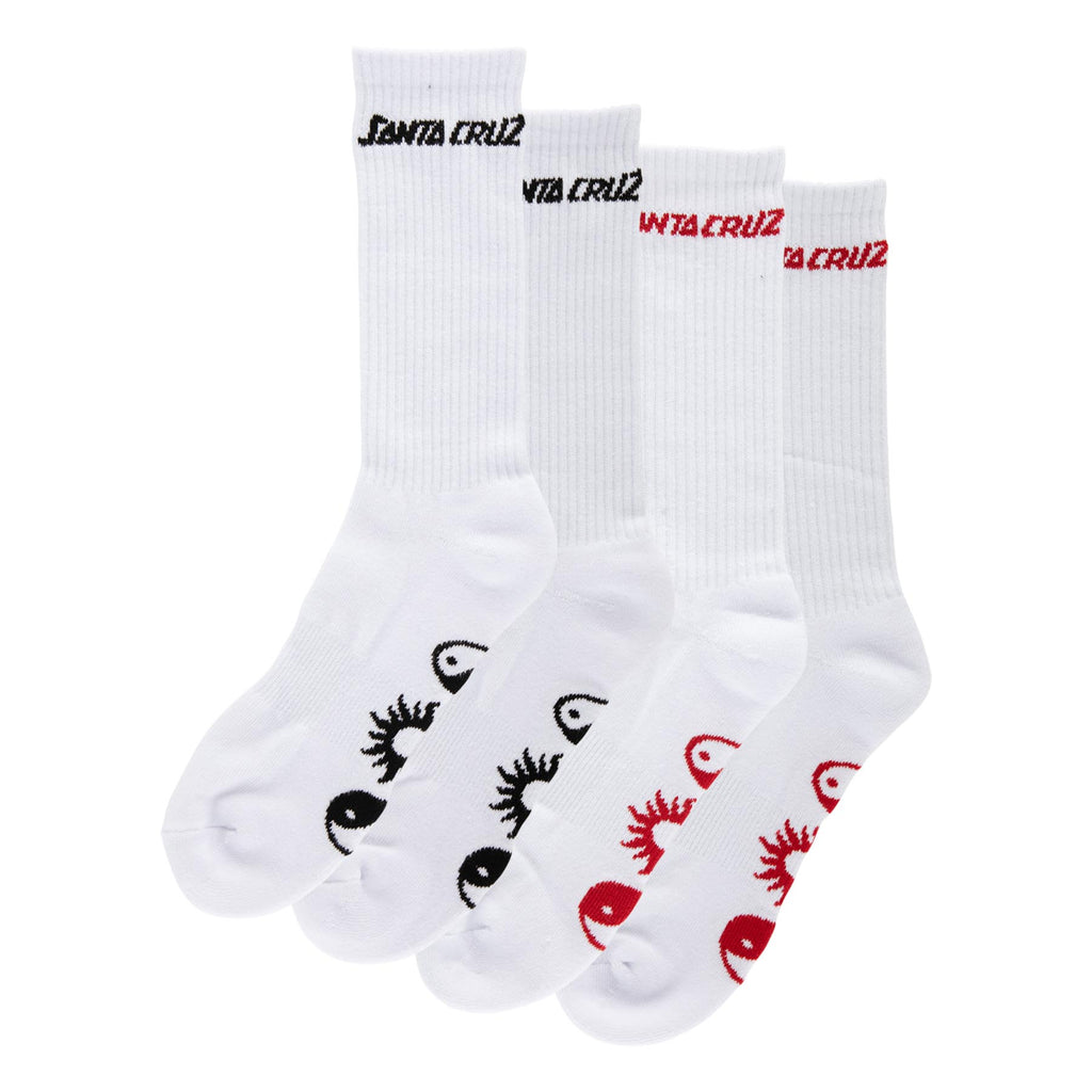 Santa Cruz Skateboards Strange Strip Mens Santa Cruz Socks X2 Pairs