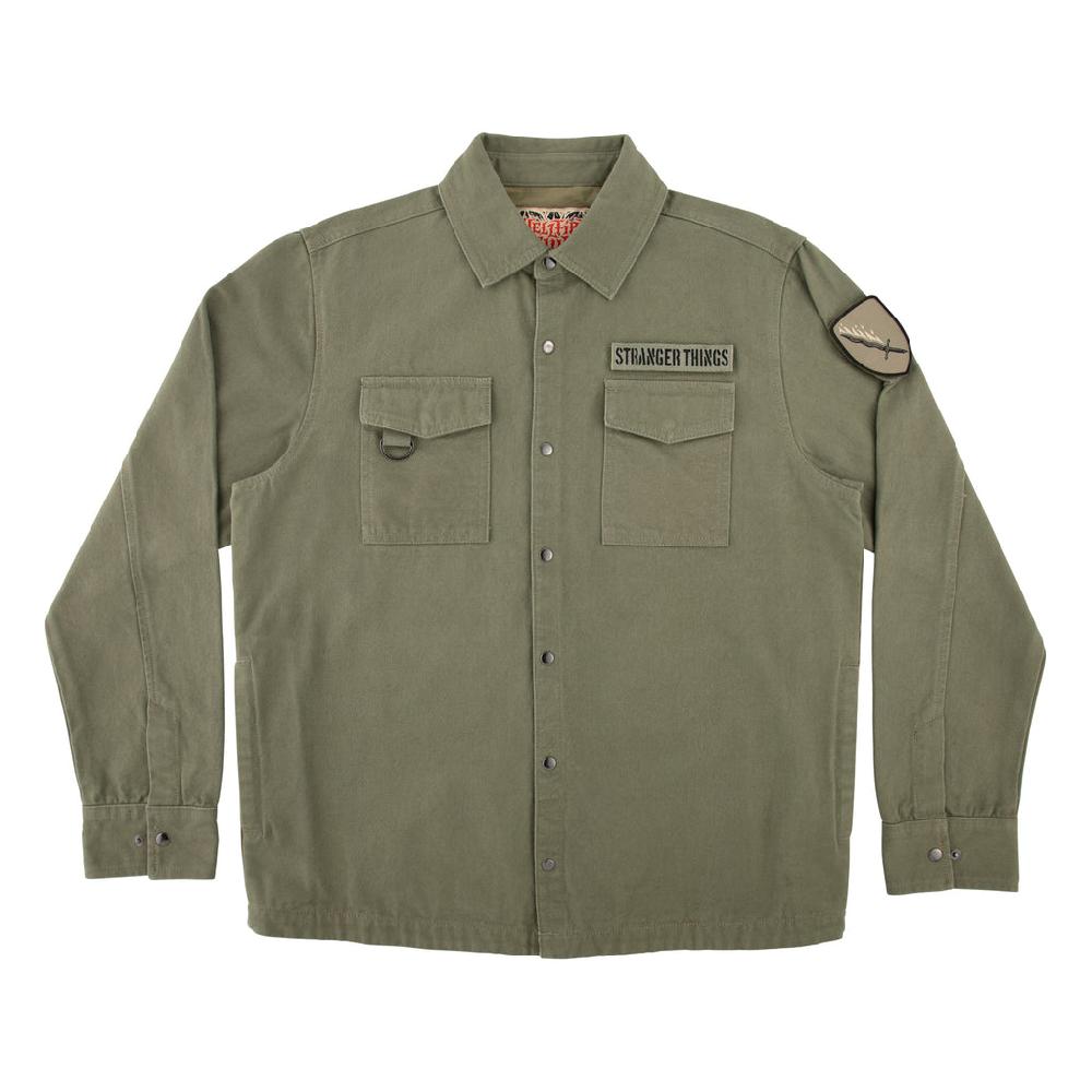 Santa Cruz Skateboards Stranger Things Crawl Mens Santa Cruz Military Jacket