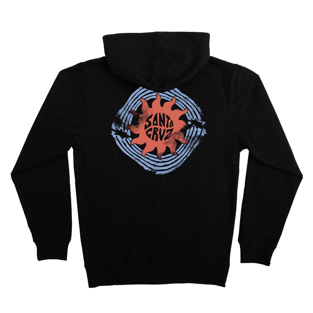 Santa Cruz Skateboards Sun Daze Womens Santa Cruz Zip Hoodie